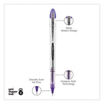 VISION ELITE Hybrid Gel Pen, Stick, Bold 0.8 mm, Violet Ink, White/Violet/Clear Barrel