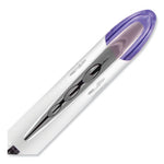 VISION ELITE Hybrid Gel Pen, Stick, Bold 0.8 mm, Violet Ink, White/Violet/Clear Barrel