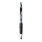 207 Signo Gel Ultra Micro Gel Pen, Retractable, Extra-Fine 0.38 mm, Blue Ink, Clear/Black Barrel