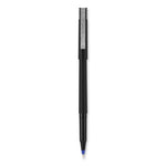 Roller Ball Pen, Stick, Extra-Fine 0.5 mm, Black Ink, Black Barrel, 36/Pack