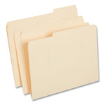 Top Tab File Folders, 1/3-Cut Tabs: Assorted, Letter Size, 0.75" Expansion, Manila, 50/Box