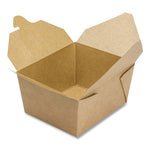 Reclosable Kraft Take-Out Box, 30 oz, Paper, 450/Carton