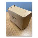 Reclosable Kraft Take-Out Box, 48 oz, Paper, 300/Carton