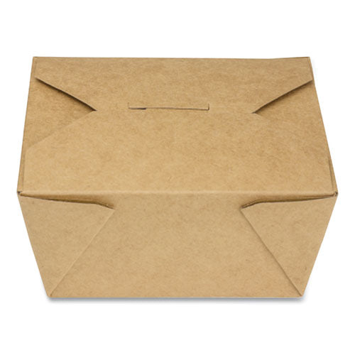 Reclosable Kraft Take-Out Box, 30 oz, Paper, 450/Carton