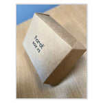 Reclosable Kraft Take-Out Box, 76 oz, Paper, 200/Carton