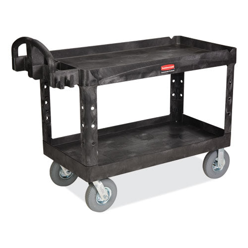 Heavy-Duty Platform Truck Cart, 1,200 lb Capacity, 24 x 48 Platform, Black