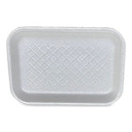 Meat Trays, #2S, 8.5 x 6 x 0.7, White, 500/Carton