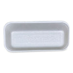 Meat Trays, #1.5, 8.38 x 3.94 x 1.1, White, 1,000/Carton