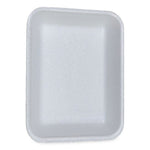 Meat Trays, #3P, 8.7 x 6.6 x 1.1, White, 400/Carton