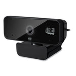 CyberTrack H6 4K USB Fixed Focus Webcam with Microphone, 3840 Pixels x 2160 Pixels, 8 Mpixels, Black