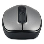 iMouse A10 Antimicrobial Wireless Mouse, 2.4 GHz Frequency/30 ft Wireless Range, Left/Right Hand Use, Black/Silver