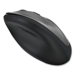 iMouse A20 Antimicrobial Vertical Wireless Mouse, 2.4 GHz Frequency/33 ft Wireless Range, Right Hand Use, Black/Granite