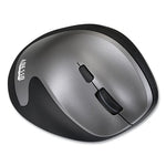 iMouse A20 Antimicrobial Vertical Wireless Mouse, 2.4 GHz Frequency/33 ft Wireless Range, Right Hand Use, Black/Granite