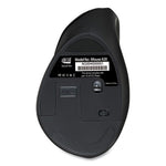 iMouse A20 Antimicrobial Vertical Wireless Mouse, 2.4 GHz Frequency/33 ft Wireless Range, Right Hand Use, Black/Granite