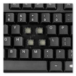 WKB-1320CB Antimicrobial Wireless Desktop Keyboard and Mouse, 2.4 GHz Frequency/30 ft Wireless Range, Black