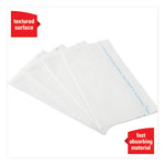 X80 Foodservice Towel, Kimfresh Antimicrobial Hydroknit, 12 x 23.4, Unscented, White/Blue Stripe, 150/Carton