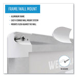 In-Out Magnetic Dry Erase Board, 36 x 24, White Surface, Silver Aluminum Frame