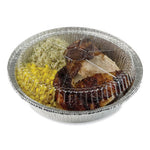 Round Aluminum To-Go Container Lids, Dome Lid, 9", Clear, Plastic, 500/Carton