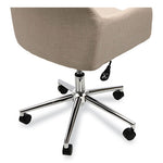 Mid-Century Task Chair, Supports Up to 275 lb, 18.9" to 22.24" Seat Height, Cream Seat, Cream Back