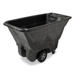 Structural Foam Tilt Truck, 101 gal, 850 lb Capacity, Plastic, Black