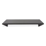 Lo Riser Monitor Stand, For 32" Monitors, 24" x 11" x 2" to 3", Black, Supports 30 lb