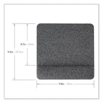 Premium Plush Mouse Pad, 11.8 x 11.6, Gray