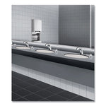 Contura Lavatory-Mounted Soap Dispenser, 34 oz, 3.31 x 4 x 17.63, Chrome/Stainless Steel