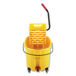 WaveBrake 2.0 Bucket/Wringer Combos, Side-Press, 44 qt, Plastic, Yellow