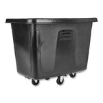 Cube Truck, 59 gal, 300 lb Capacity, Plastic, Black