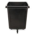 Cube Truck, 105 gal, 500 lb Capacity, Plastic, Black