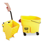 WaveBrake 2.0 Bucket/Wringer Combos, Side-Press, 26 qt, Plastic, Yellow