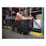 Cube Truck, 59 gal, 300 lb Capacity, Plastic, Black