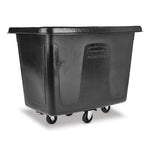 Cube Truck, 105 gal, 500 lb Capacity, Plastic, Black