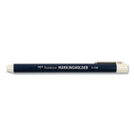 Wax-Based Marking Pencil, 4.4 mm, White Wax, Navy Blue Barrel, 10/Box