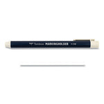 Mechanical Wax-Based Marking Pencil Refills, 4.4 mm, White, 10/Box