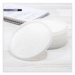 Plastic Lids for Foam Cups, Bowls and Containers, Vented, Fits 12-60 oz, Translucent, 100/Pack, 10 Packs/Carton