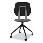 Commute Guest Chair, 25" x 25" x 34.25", Black Seat, Black Back, Black Base