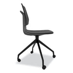 Commute Guest Chair, 25" x 25" x 34.25", Black Seat, Black Back, Black Base