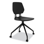 Commute Guest Chair, 25" x 25" x 34.25", Black Seat, Black Back, Black Base