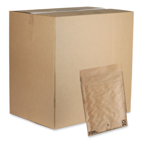 EverTec Curbside Recyclle Padded Mailer, #0, Kraft Paper, Self-Adhesive Closure, 7 x 9, Brown, 300/Carton