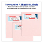 Vibrant Inkjet Color-Print Labels w/ Sure Feed, 1 x 2.63, Matte White, 600/PK