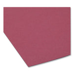 Interior File Folders, 1/3-Cut Tabs: Assorted, Letter Size, 0.75" Expansion, Maroon, 100/Box