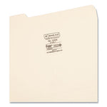 Reinforced Tab Manila File Folders, 1/3-Cut Tabs: Left Position, Letter Size, 0.75" Expansion, 11-pt Manila, 100/Box