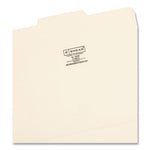 Reinforced Tab Manila File Folders, 1/3-Cut Tabs: Center Position, Letter Size, 0.75" Expansion, 11-pt Manila, 100/Box