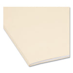 100% Recycled Reinforced Top Tab File Folders, 1/3-Cut Tabs: Assorted, Letter Size, 0.75" Expansion, Manila, 100/Box