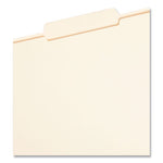 Reinforced Guide Height File Folders, 2/5-Cut Tabs: Right of Center Position, Letter Size, 0.75" Expansion, Manila, 100/Box