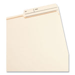 Reinforced Guide Height File Folders, 2/5-Cut Printed Tabs: Right Position, Letter Size, 0.75" Expansion, Manila, 100/Box