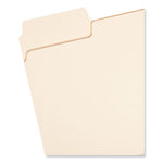 SuperTab Top Tab File Folders, 1/3-Cut Tabs: Assorted, Letter Size, 0.75" Expansion, 14-pt Manila, 50/Box