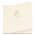 Expandable Heavyweight File Folders, 1/3-Cut Tabs: Assorted, Letter Size, 1.5" Expansion, Manila, 50/Box