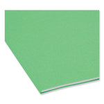 Reinforced Top Tab Colored File Folders, Straight Tabs, Letter Size, 0.75" Expansion, Green, 100/Box